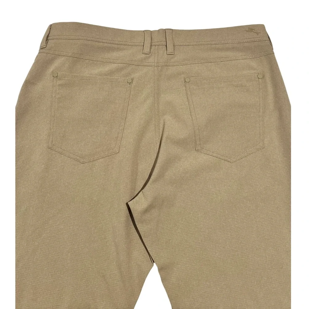 Tommy Bahama‎ Mens 35x30 Pineapple Print Tan Stretch 5-Pocket Pants